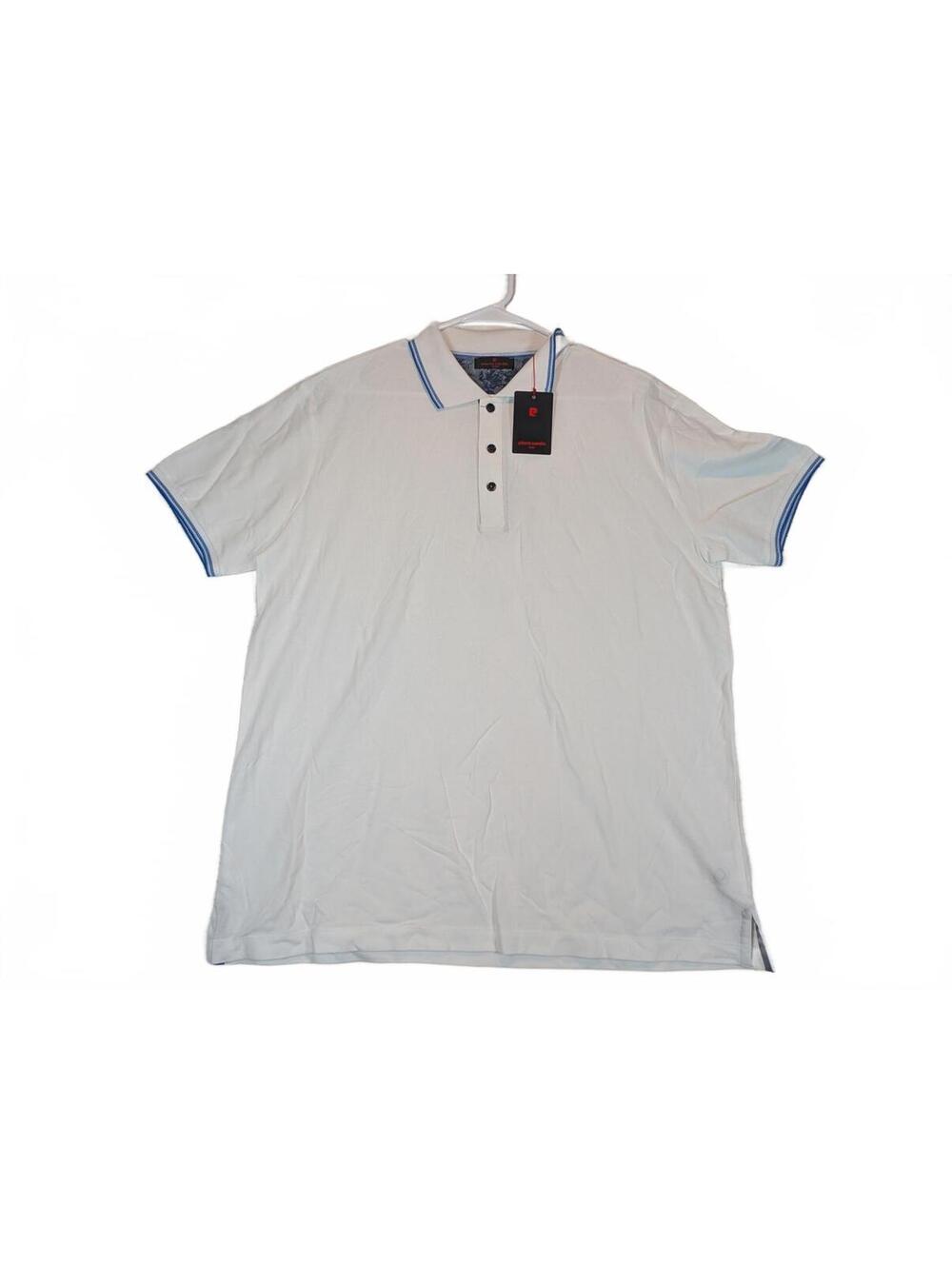 Pierre Cardin Paris Mercerized Cotton Ribbed Collar Polo Shirt Mens XL